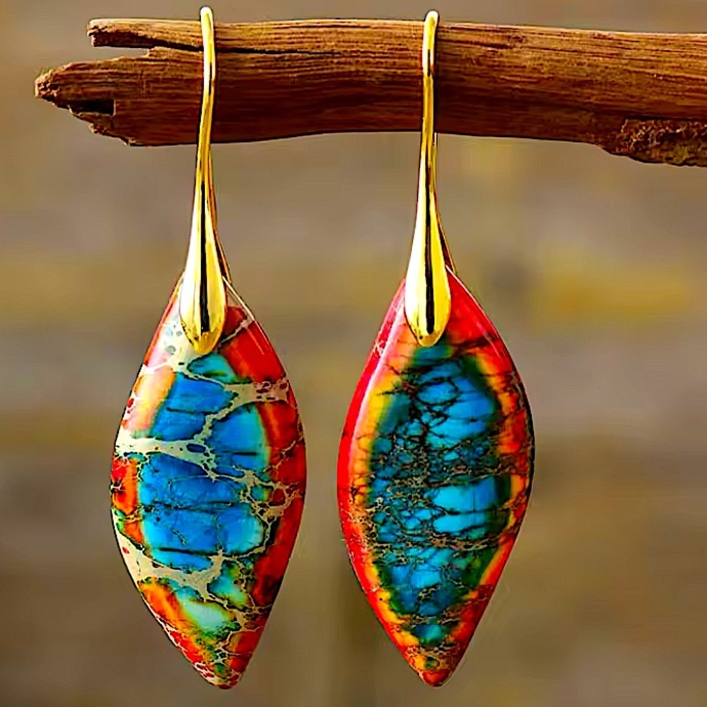 Handmade Natural Stone Earrings